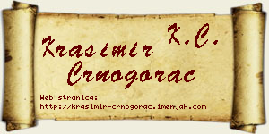 Krasimir Crnogorac vizit kartica